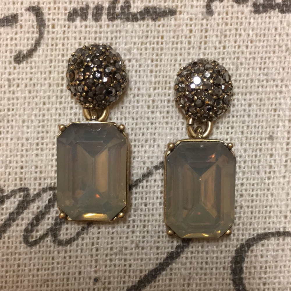 J. Crew jewel drop earrings✨